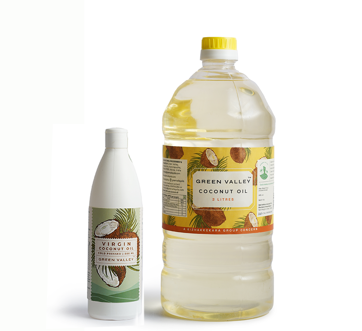 Green Valley 100% Pure & Natural Coconut Oil 2L + Virgin Coconut Oil 500ml